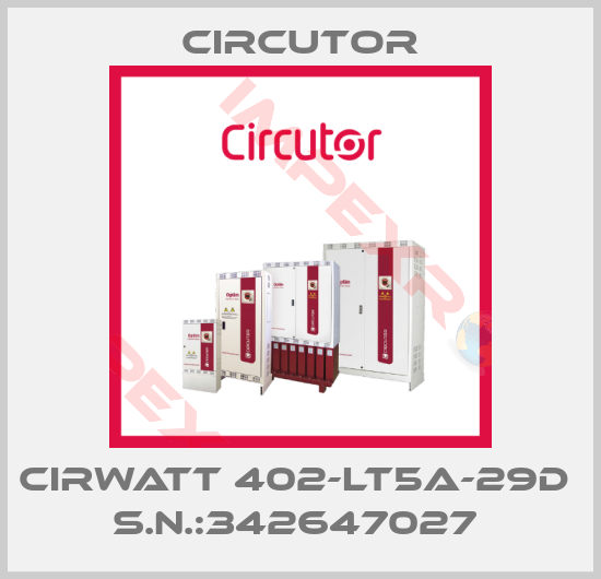 Circutor-CIRWATT 402-LT5A-29D  S.N.:342647027 