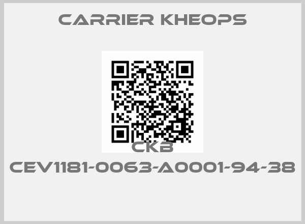 Carrier Kheops-CKB CEV1181-0063-A0001-94-38 