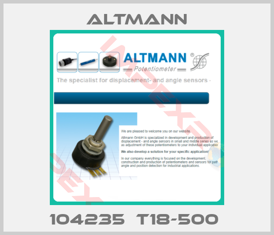 ALTMANN-104235  T18-500 
