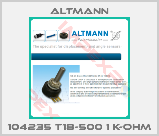 ALTMANN-104235 T18-500 1 K-OHM