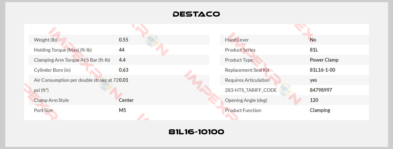 Destaco-81L16-10100