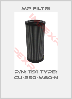 MP Filtri-P/N: 1191 Type: CU-250-M60-N