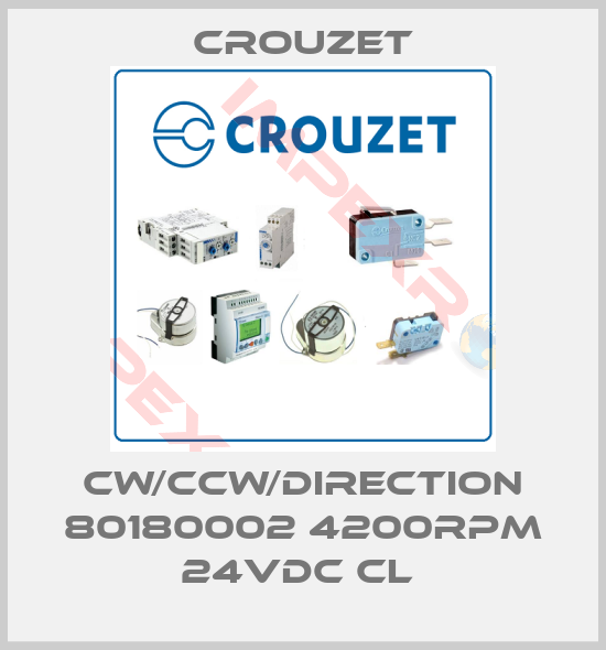 Crouzet-CW/CCW/DIRECTION 80180002 4200RPM 24VDC CL 