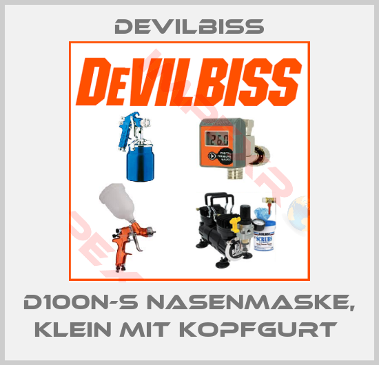 Devilbiss-D100N-S NASENMASKE, KLEIN MIT KOPFGURT 