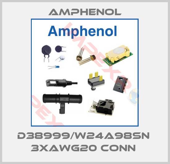 Amphenol-D38999/W24A98SN  3XAWG20 CONN 