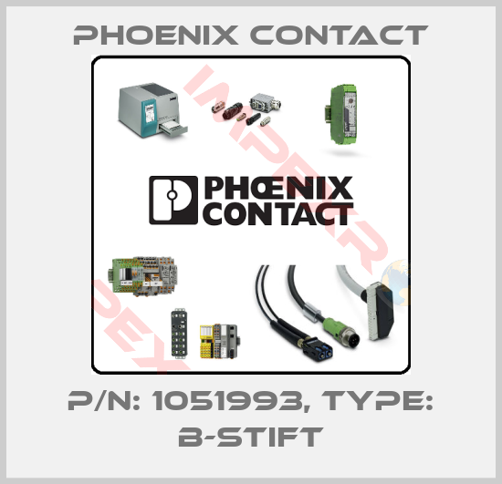 Phoenix Contact-p/n: 1051993, Type: B-STIFT