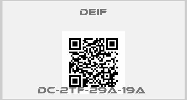 Deif-DC-2TF-29A-19A 