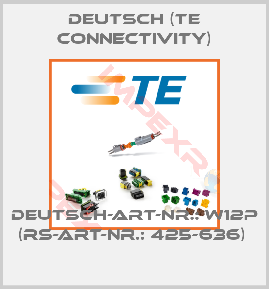 Deutsch (TE Connectivity)-Deutsch-Art-Nr.: W12P (RS-Art-Nr.: 425-636) 