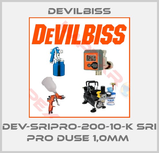Devilbiss-DEV-SRIPRO-200-10-K SRI PRO DUSE 1,0MM 