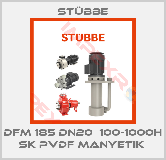 Stübbe-DFM 185 DN20  100-1000H SK PVDF MANYETIK 
