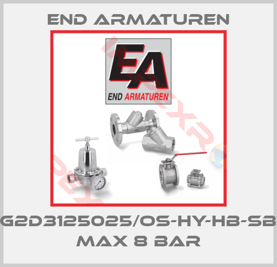 End Armaturen-DG2D3125025/OS-HY-HB-SBR max 8 bar