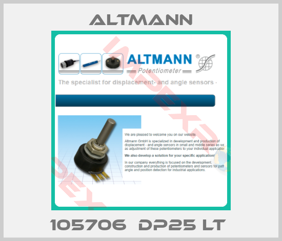 ALTMANN-105706  DP25 Lt 