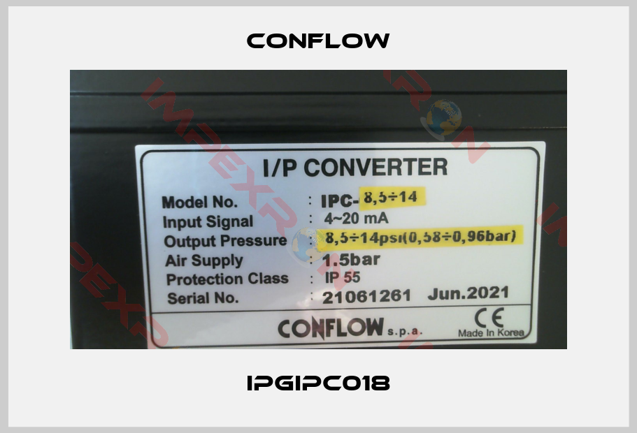 CONFLOW-IPGIPC018