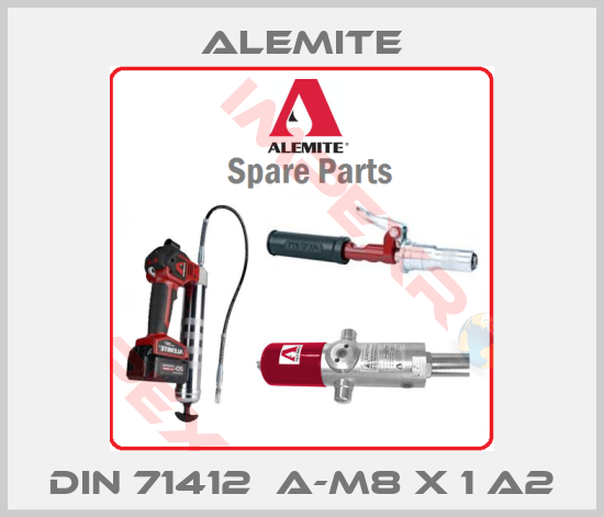 Alemite-DIN 71412  A-M8 X 1 A2
