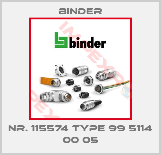 Binder-Nr. 115574 Type 99 5114 00 05