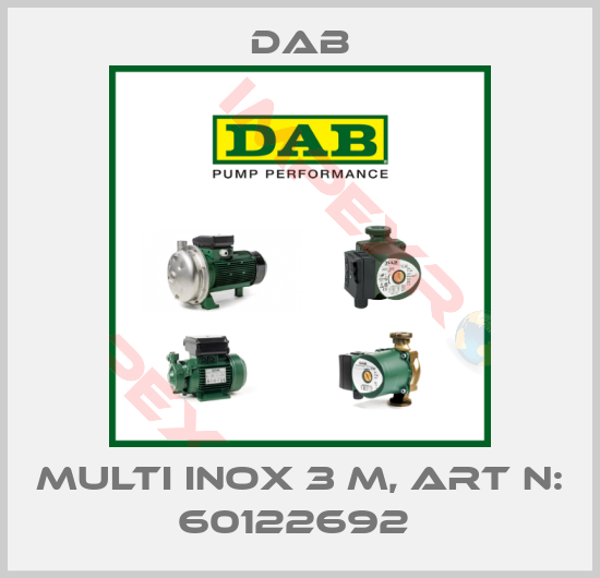DAB-MULTI INOX 3 M, Art N: 60122692 