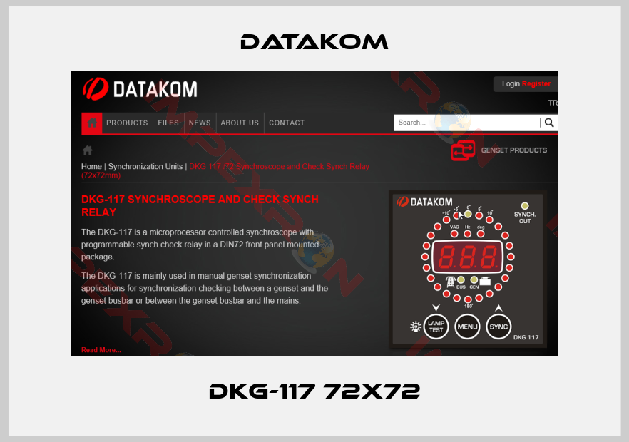 DATAKOM-DKG-117 72x72