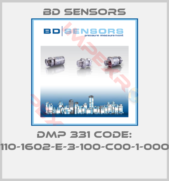 Bd Sensors-DMP 331 CODE: 110-1602-E-3-100-C00-1-000 