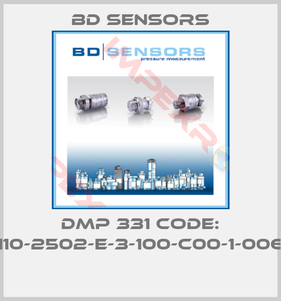 Bd Sensors-DMP 331 CODE: 110-2502-E-3-100-C00-1-006 