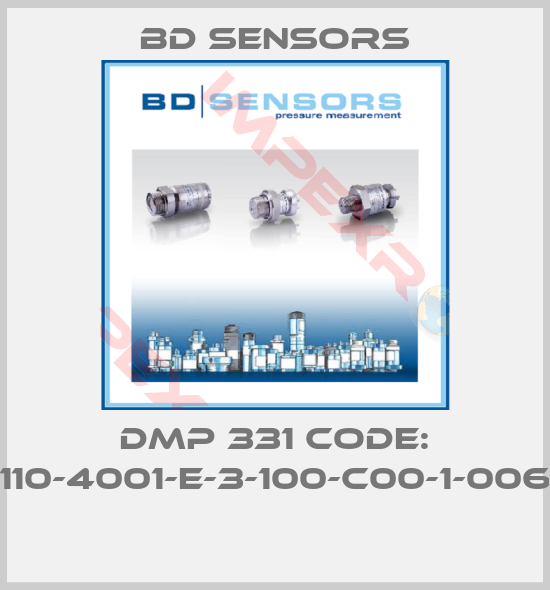 Bd Sensors-DMP 331 CODE: 110-4001-E-3-100-C00-1-006 