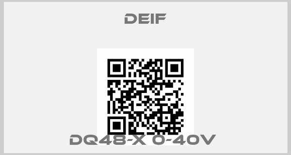 Deif-DQ48-X 0-40V 
