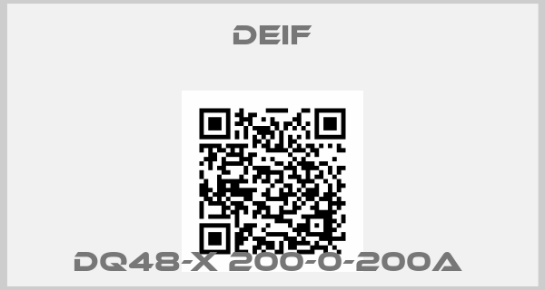 Deif-DQ48-X 200-0-200A 