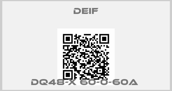 Deif-DQ48-X 60-0-60A 