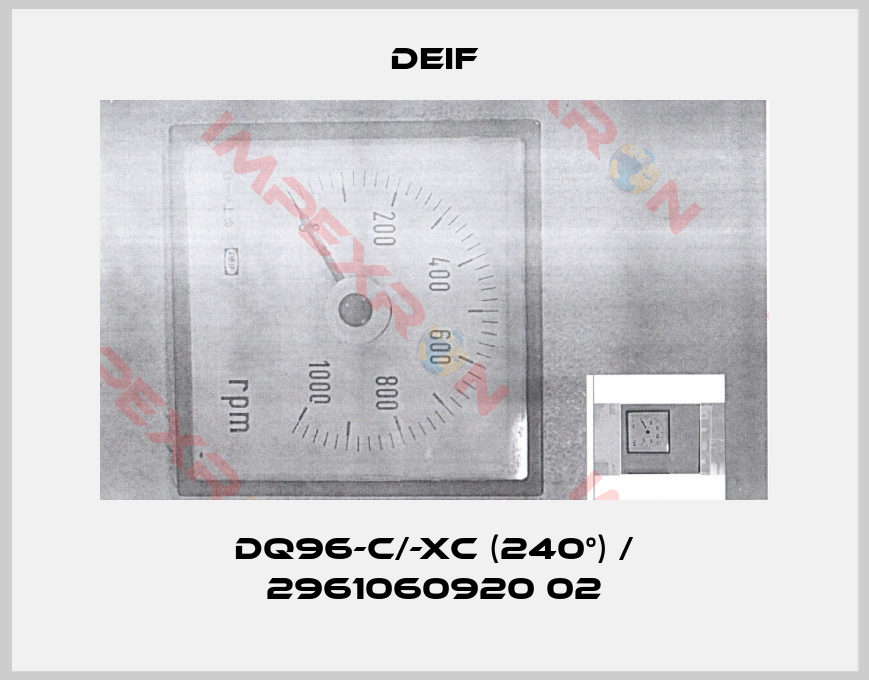 Deif-DQ96-c/-xc (240°) / 2961060920 02