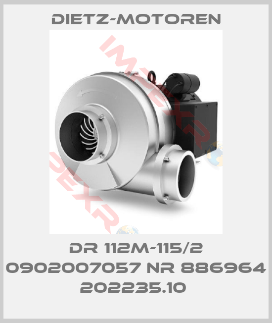 Dietz-Motoren-dr 112M-115/2 0902007057 nr 886964 202235.10 