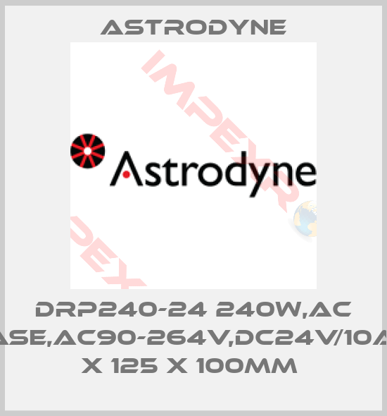 Astrodyne-DRP240-24 240W,AC 1PHASE,AC90-264V,DC24V/10A,126 X 125 X 100MM 