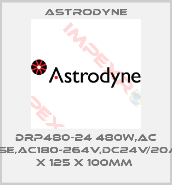 Astrodyne-DRP480-24 480W,AC 1PHASE,AC180-264V,DC24V/20A,227 X 125 X 100MM 