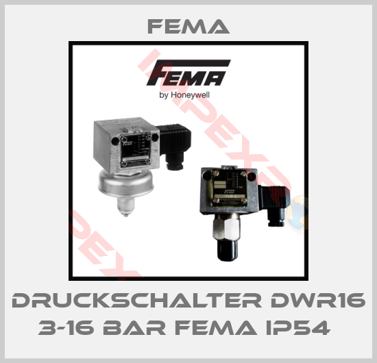 FEMA-DRUCKSCHALTER DWR16 3-16 BAR FEMA IP54 