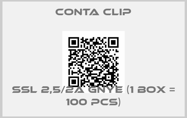 Conta Clip-SSL 2,5/2A GNYE (1 box = 100 pcs)