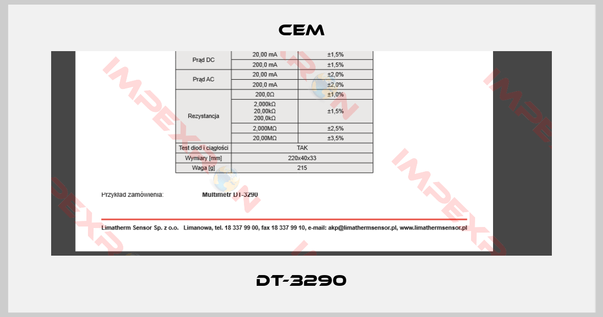 Cem-DT-3290