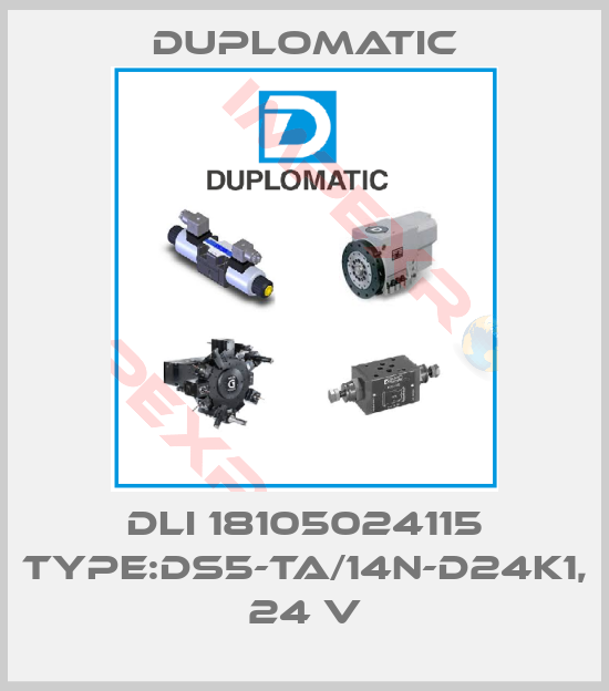 Duplomatic-DLI 18105024115 Type:DS5-TA/14N-D24K1, 24 V