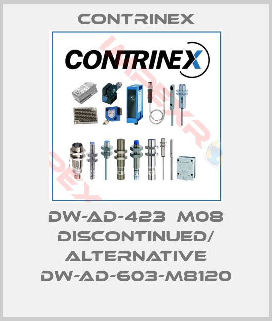 Contrinex-DW-AD-423  M08 DISCONTINUED/ ALTERNATIVE DW-AD-603-M8120
