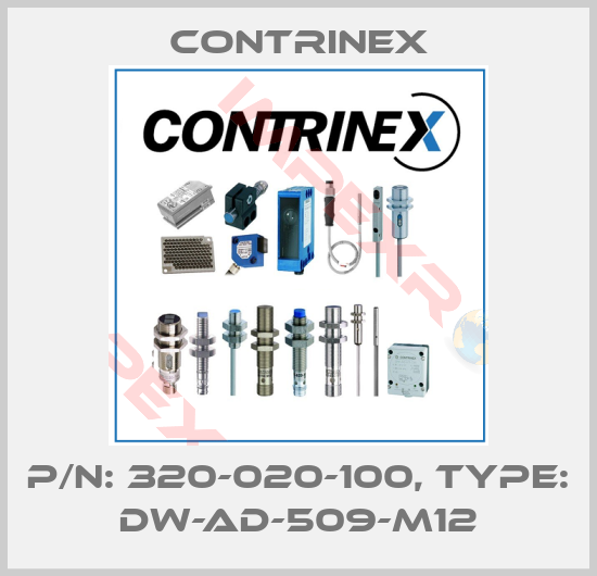 Contrinex-p/n: 320-020-100, Type: DW-AD-509-M12