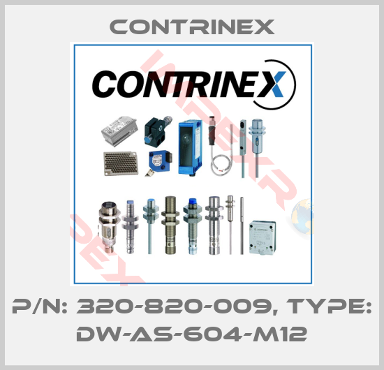 Contrinex-p/n: 320-820-009, Type: DW-AS-604-M12