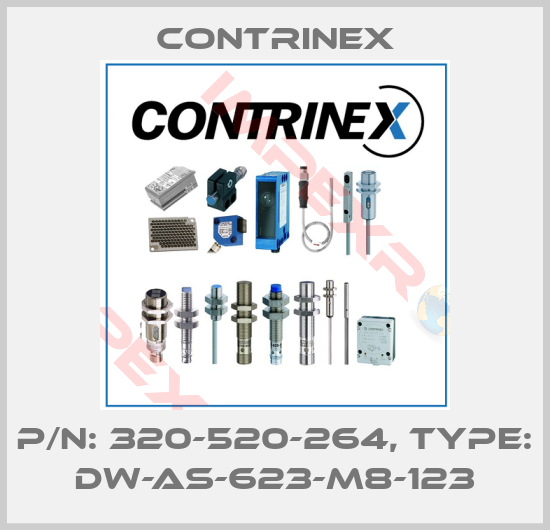 Contrinex-p/n: 320-520-264, Type: DW-AS-623-M8-123