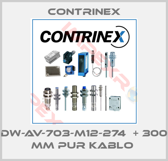 Contrinex-DW-AV-703-M12-274  + 300 MM PUR KABLO 