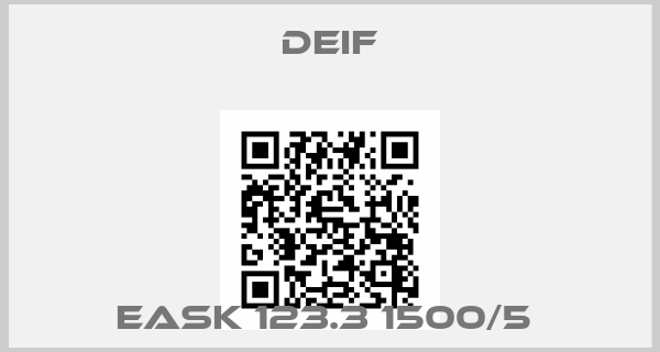 Deif-EASK 123.3 1500/5 