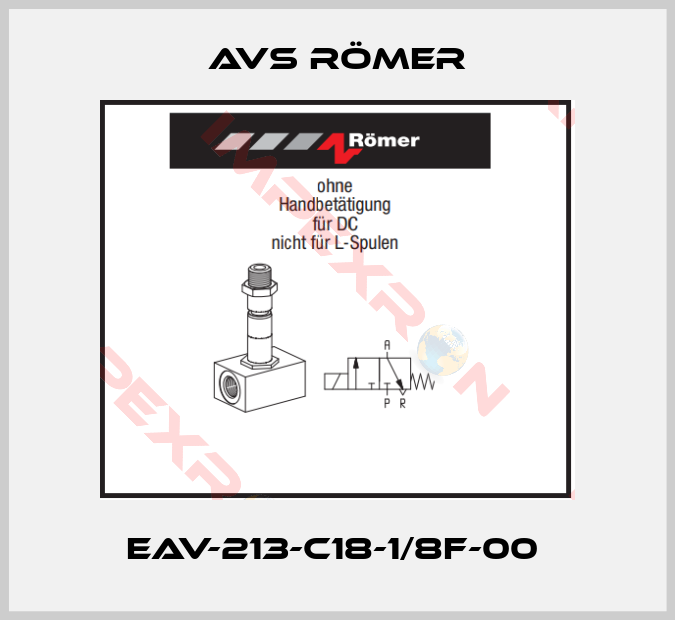 Avs Römer-EAV-213-C18-1/8F-00 