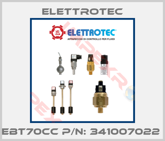 Elettrotec-EBT70CC P/N: 341007022 