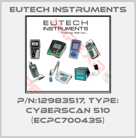 Eutech Instruments-P/N:12983517, Type: CYBERSCAN 510 (ECPC70043S)
