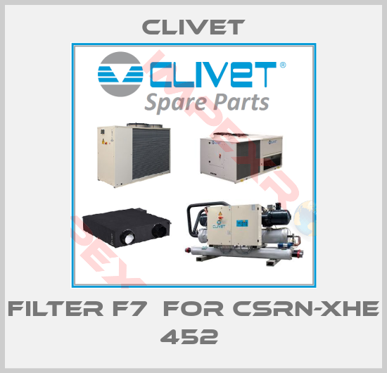 Clivet-Filter F7  for CSRN-XHE 452 