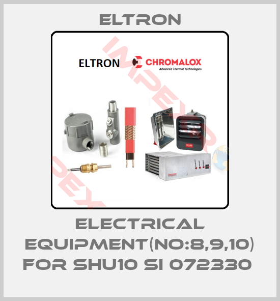 Eltron-Electrical equipment(NO:8,9,10) for SHU10 SI 072330 