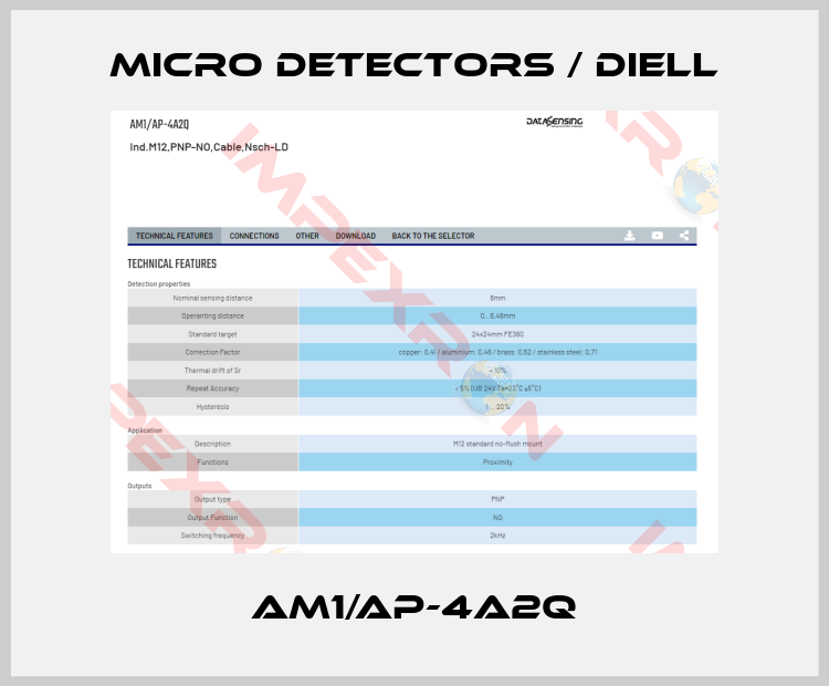 Micro Detectors / Diell-AM1/AP-4A2Q