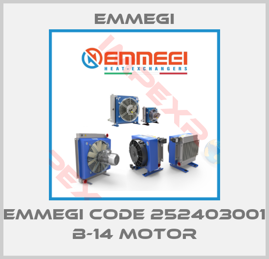 Emmegi-EMMEGI CODE 252403001 B-14 MOTOR