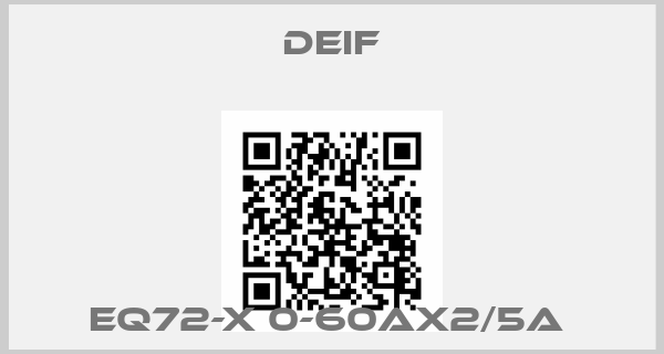 Deif-EQ72-X 0-60AX2/5A 