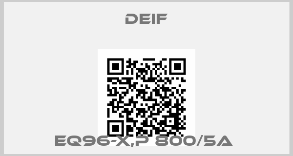 Deif-EQ96-X,P 800/5A 